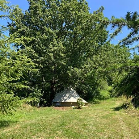 Tente bivouac&Spa privé avec poêle à bois Idrac-Respailles Extérieur photo