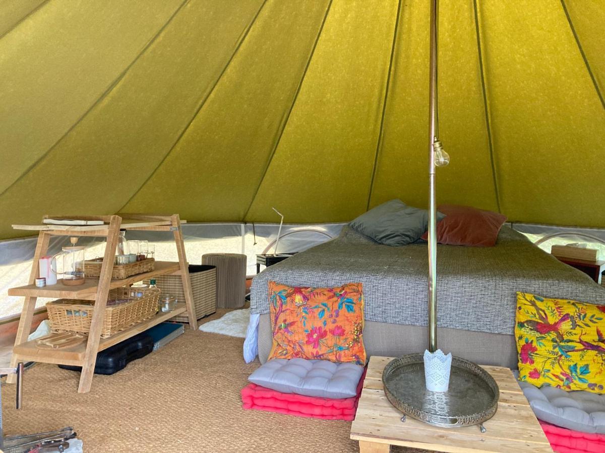 Tente bivouac&Spa privé avec poêle à bois Idrac-Respailles Extérieur photo