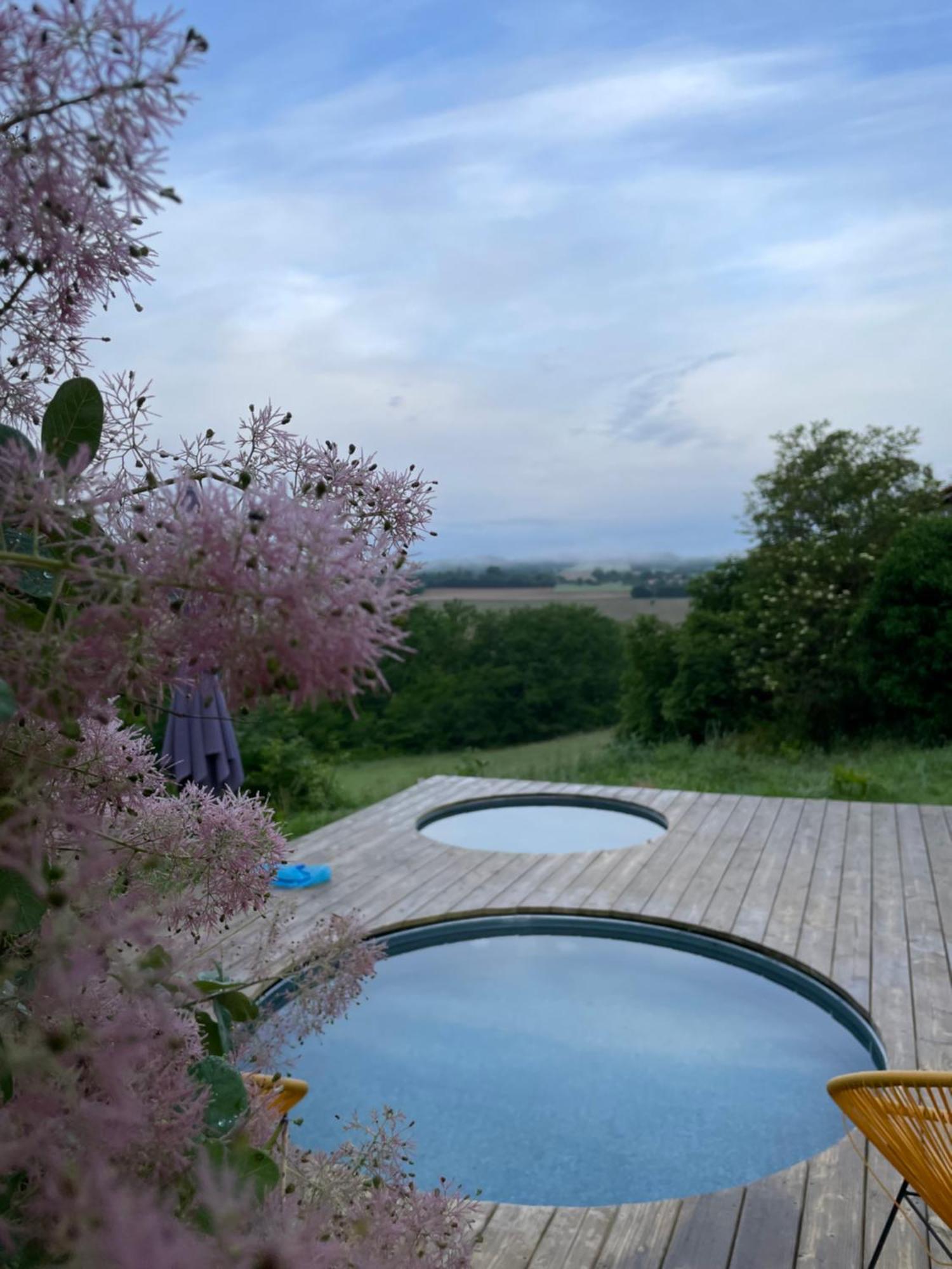 Tente bivouac&Spa privé avec poêle à bois Idrac-Respailles Extérieur photo